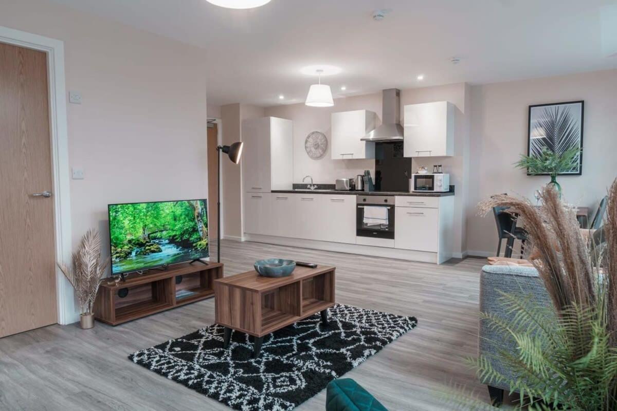 Contemporary 2 Bed Manchester Apartment - Sleeps 4 Exteriör bild