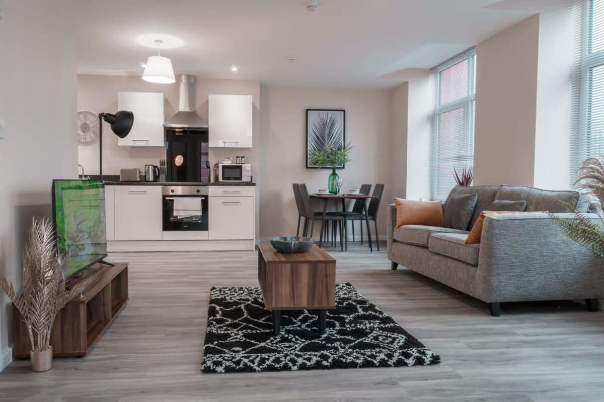 Contemporary 2 Bed Manchester Apartment - Sleeps 4 Exteriör bild